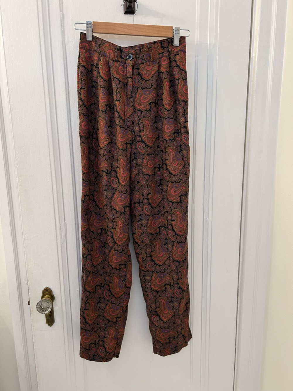 Women’s Vintage Paisley Pattern Casual Pants